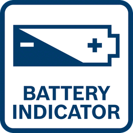 Indicador de batería que muestra el nivel restante de carga de batería 