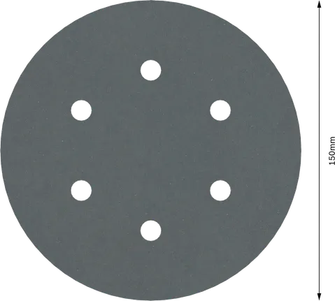 Disco de lijado Bosch PRO F355 150 mm G600 6 agujeros.
