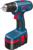 Taladro atornillador inalámbrico Bosch GSR 18,0 V, diseño ergonómico.