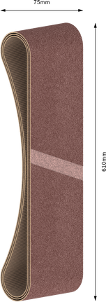 Banda de lija Bosch PRO X440 75x610 mm G40 paquete de 3.