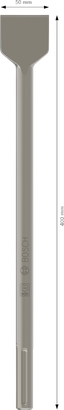 Cincel pala Bosch PRO SDS max-4C 50x400 mm.