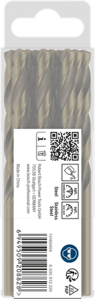 Broca Bosch PRO de acero inoxidable HSS-Co 7,2×69×109 mm.