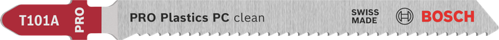 Hoja de sierra de calar Bosch PRO Plastics PC clean T101A para cortes limpios.