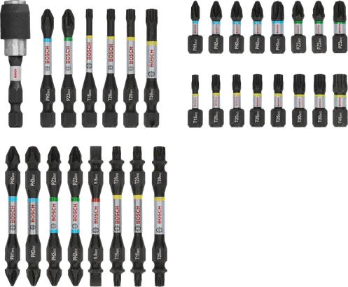 Juego de puntas de destornillador de impacto Bosch PRO, 31 piezas.