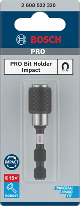 Portapuntas de impacto de cambio rápido Bosch PRO de 60 mm.