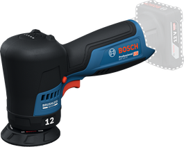 Pulidora Bosch GPX 12V-77 con motor sin escobillas.