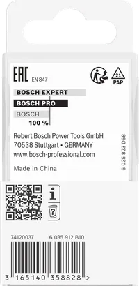 Broca fresadora Bosch PRO R de 1/4″ con vástago de 1/4″.