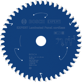 Hoja de sierra circular a batería Bosch EXPERT Laulated Panel, 48 dientes.