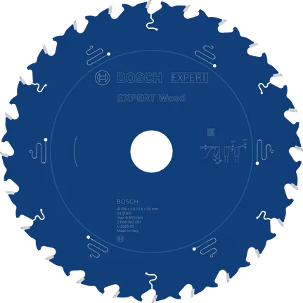 Hoja de sierra circular Bosch EXPERT Wood, 216 mm T24.
