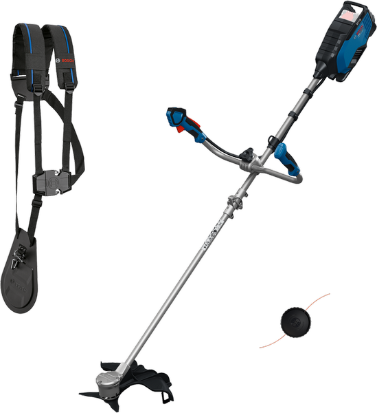 Desbrozadora Bosch GFR 18V-25 con arnés.