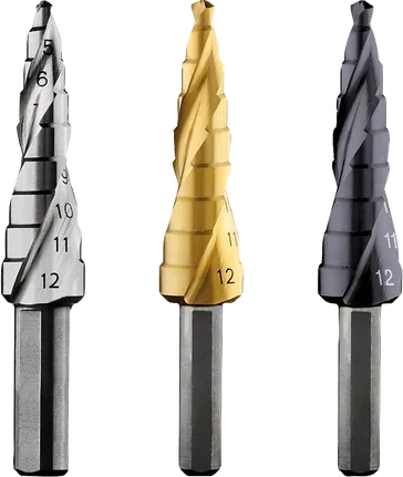 Bosch Stufenbohrer-Set, 9 Stufen zum Bohren in Metall.