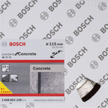 Bosch 115mm Standard-Betontrennscheibe.