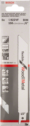 Bosch S 922 VF 6″ Säbelsägeblatt.