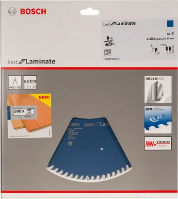 Bosch Best for Laminate 254×30 mm Sägeblatt.