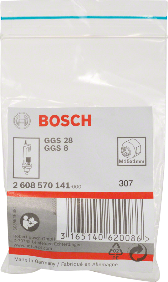 Bosch Kontermutter GGS 28 M15×1mm.