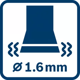 Schwingungsemissionswert ah ∅ 1,6 mm 