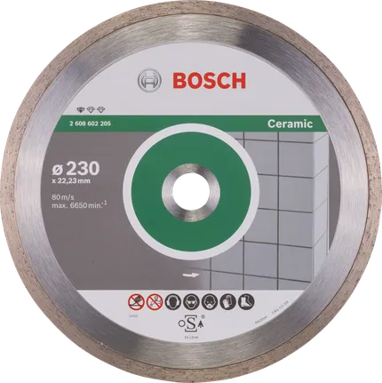 Bosch Standard für Keramik-Diamant-Trennscheibe 230 mm.