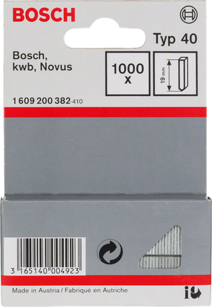 Bosch Stift Typ 40 19mm 1000× Packung.