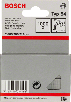 Bosch Typ 54 12,9mm Heftklammernbox.