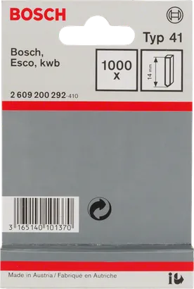 Bosch Stift Typ 41 14mm Klammern.