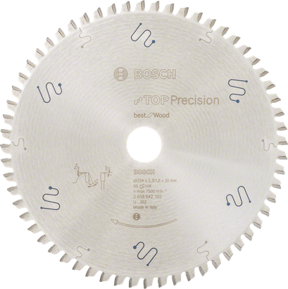 Bosch Top Precision Best for Wood Kreissägeblatt 254mm.
