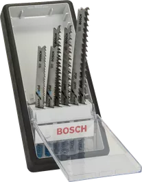 6-teiliges Robust Line Stichsägeblatt-Set von Bosch für Holz und Metall.