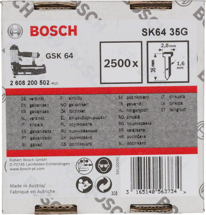 Bosch SK64 35G Ziernägel 35mm 2500x.