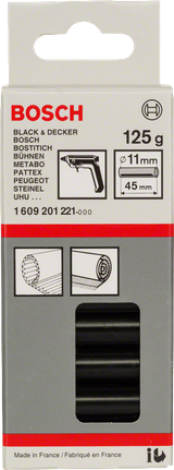 Bosch schwarze Klebesticks 11mm 45mm.