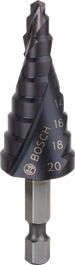 Bosch HSS-AlTiN Stufenbohrer 4-20mm für Metall.