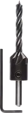 Bosch Holzbohrer mit 6 mm Durchmesser und Senkkopf.