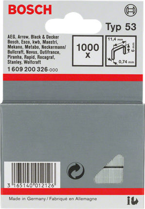 Bosch Typ 53 6mm Klammern.