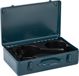 Bosch Metallkoffer M zur Werkzeugaufbewahrung und zum Schutz.