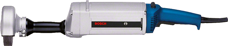 Großer Winkelschleifer von Bosch mit Seitengriff.