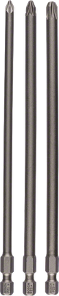 3-teiliges extrahartes Schraubendreherbit-Set von Bosch , 152 mm.