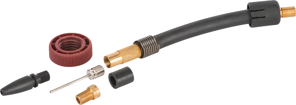 Bosch Ladegerät-Set für Druckluftpumpen, diverse Adapter.