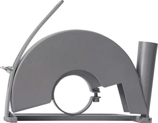 Bosch Schutzvorrichtung für Schneidgeräte mit Staubabsaugungsanschluss.