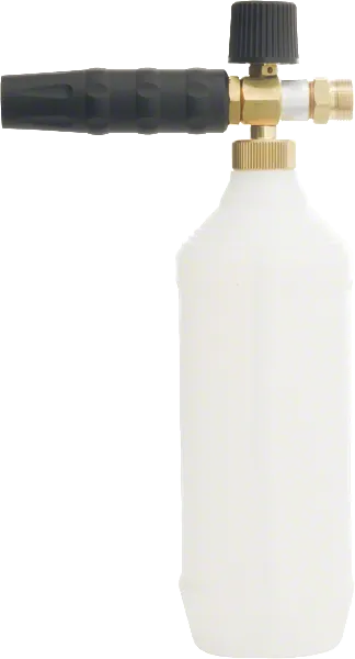 Bosch Sprühdüse mit 1-Liter-Schaumflasche als Zubehör.
