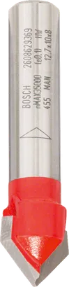 Bosch Expert for Wood V-Nutfräser 90°, 8 mm Schaft.