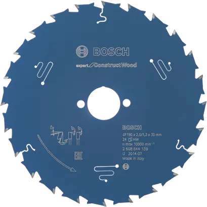 Bosch Kreissägeblatt Expert for Construct Wood, 24 Zähne.