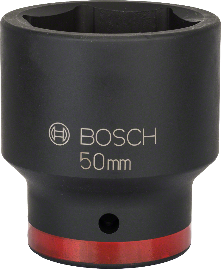Bosch 50mm Stecknuss für 1 Zoll Außenvierkantantrieb.