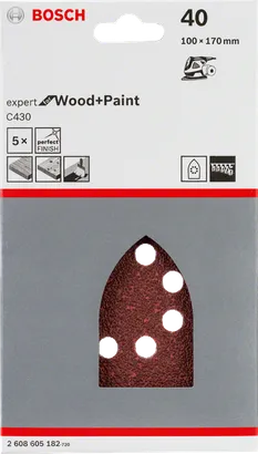 5-teiliges Schleifblatt-Set C430 von Bosch .