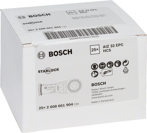 Bosch AIZ 32 EPC HCS Sägeblatt 25× Karton.