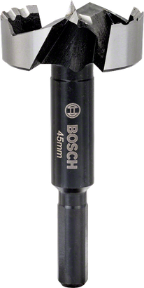 Bosch Forstnerbohrer 45mm für präzise Holzbohrungen.