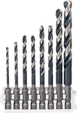 Bosch 8-teiliges Impact Control HSS-Bohrerset im Halter.