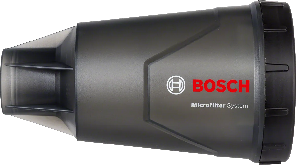 Bosch Staubbox mit Mikrofiltersystem, schwarz.