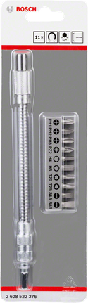 Bosch flexibler Bithalter mit 10 Schraubendreherbits.