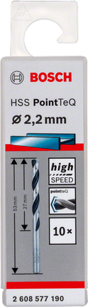Bosch HSS PointTeQ 2,2 mm Hochgeschwindigkeitsbohrer.