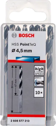 Bosch HSS PointTeQ 4,5 mm Spiralbohrer-Set.