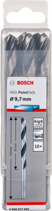 Bosch HSS PointTeQ 9,7 mm Spiralbohrer-Set.