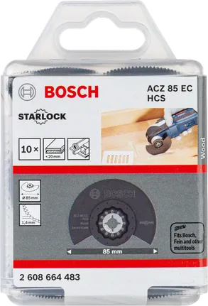 Bosch Starlock ACZ 85 EC HCS Holztrennscheibe, 85 mm.